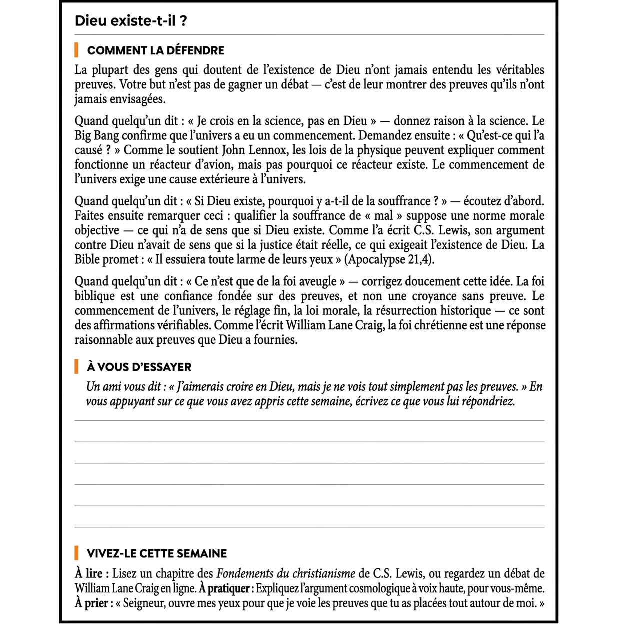Théologie systématique : cahier d'activités de 52 semaines pour adultes