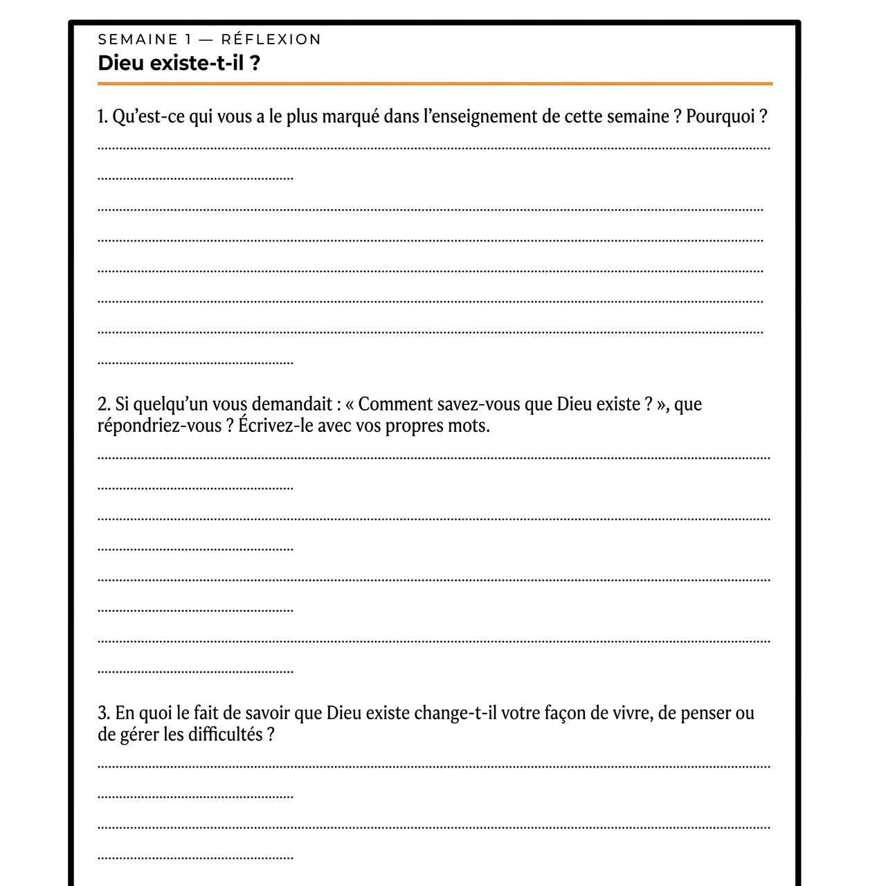 Théologie systématique : cahier d'activités de 52 semaines pour adultes